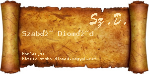 Szabó Dioméd névjegykártya